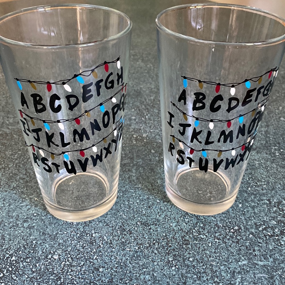 Stranger Things Drinking Glasses